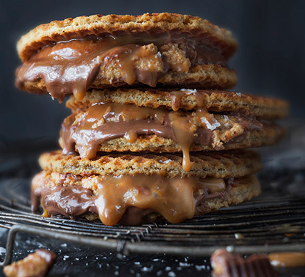 Salted caramel & peanut butter s’mores