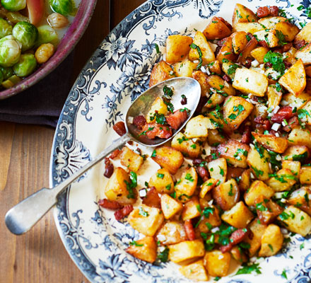 Sautéed potatoes with bacon lardons & persillade