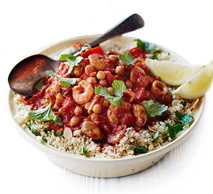 Seafood tagine