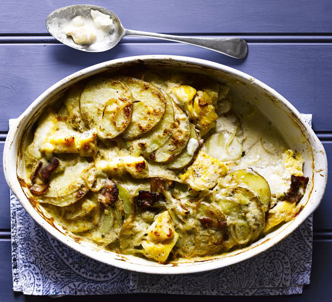 Smoked haddock gratin