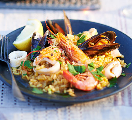 Smoky paprika seafood rice