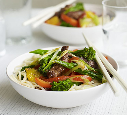 Beef & orange stir-fry