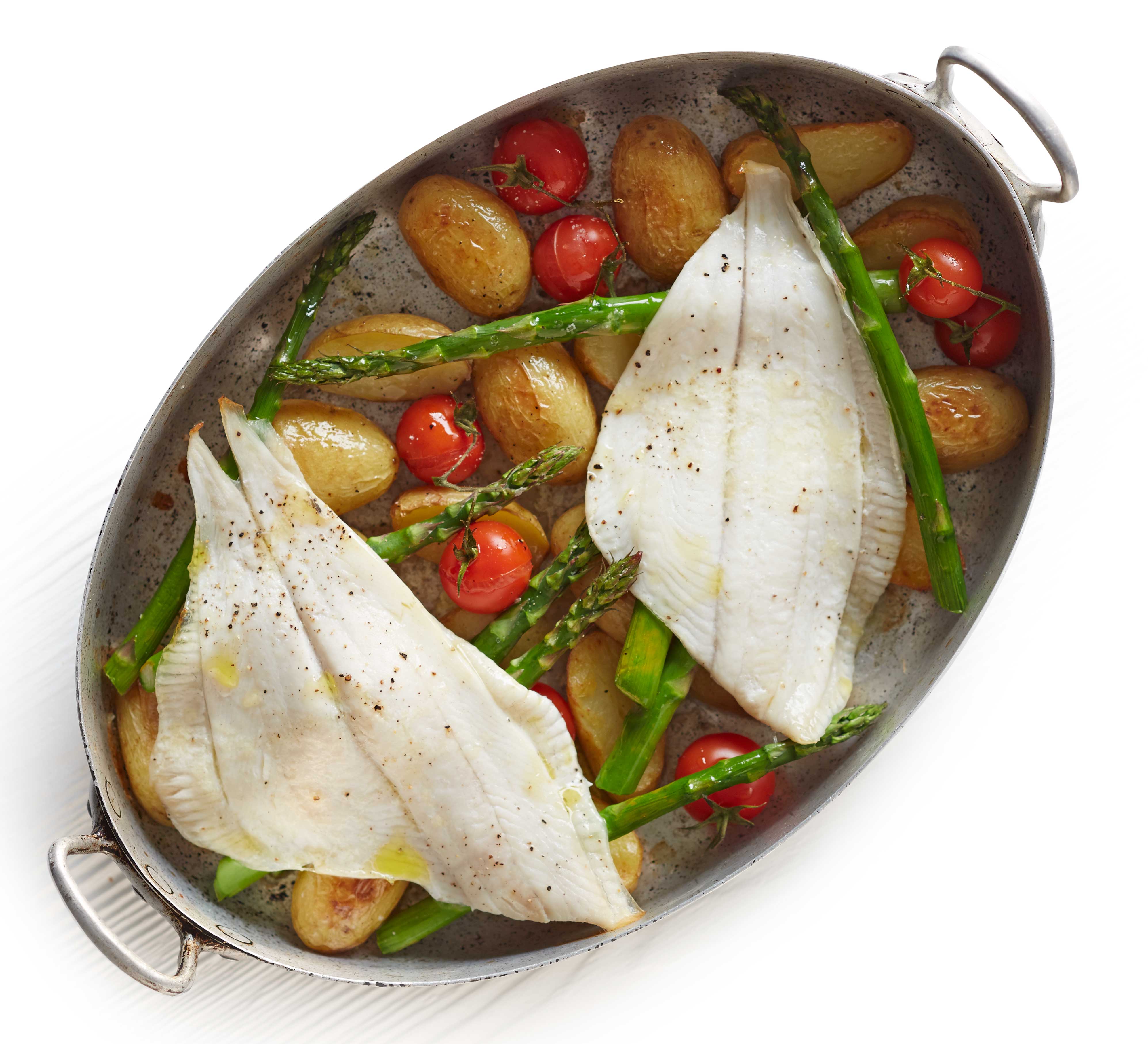 Summer baked plaice