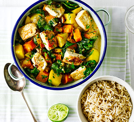 Tofu, butternut & mango curry