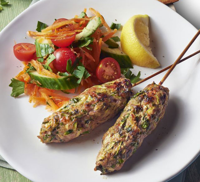 Turkey & courgette koftas