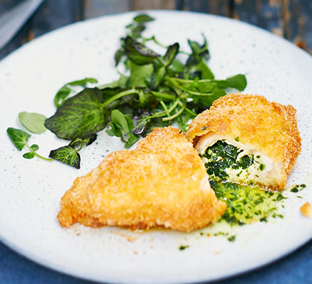 Wild garlic chicken Kiev