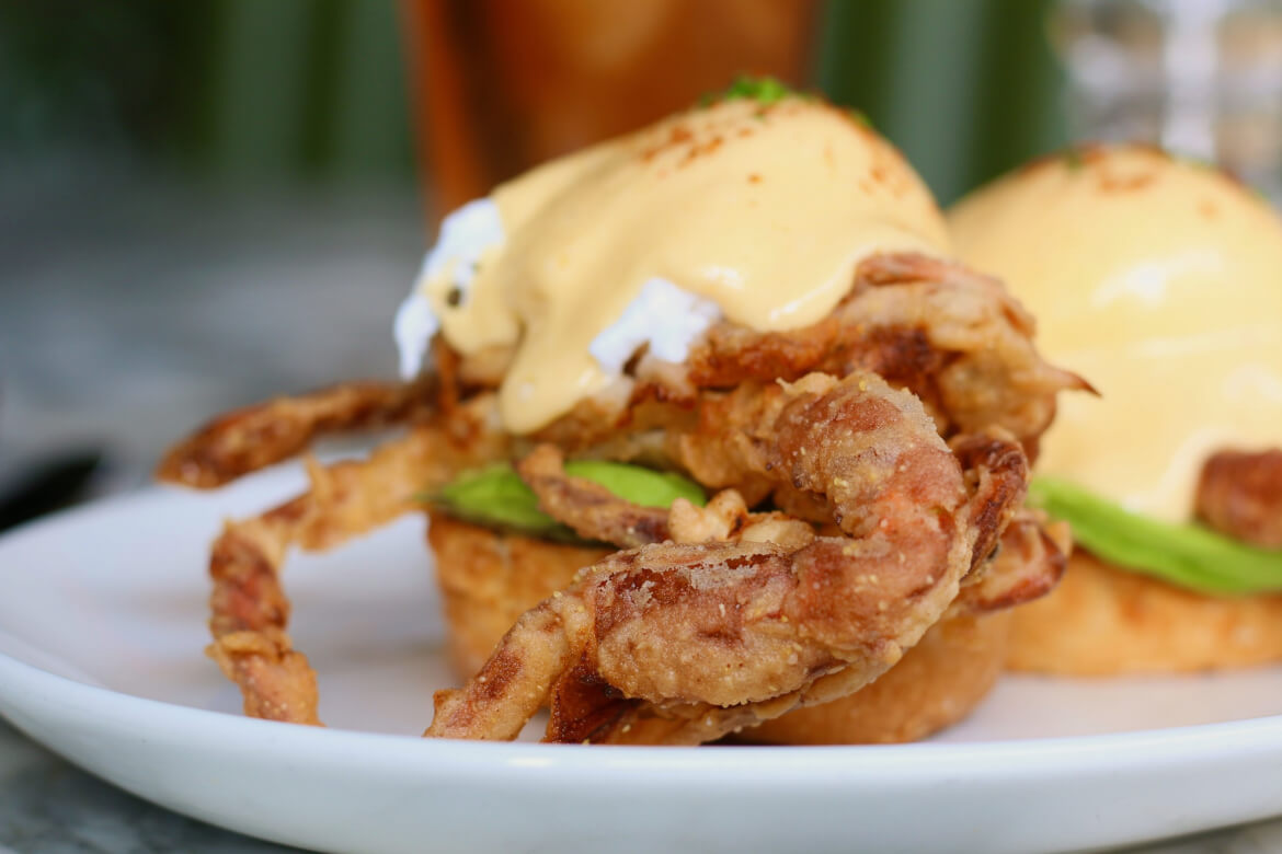 Clinton Bakery Crab Benedict