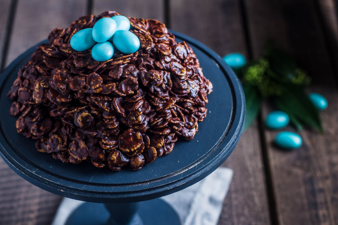 Chocolate cornflake cakes