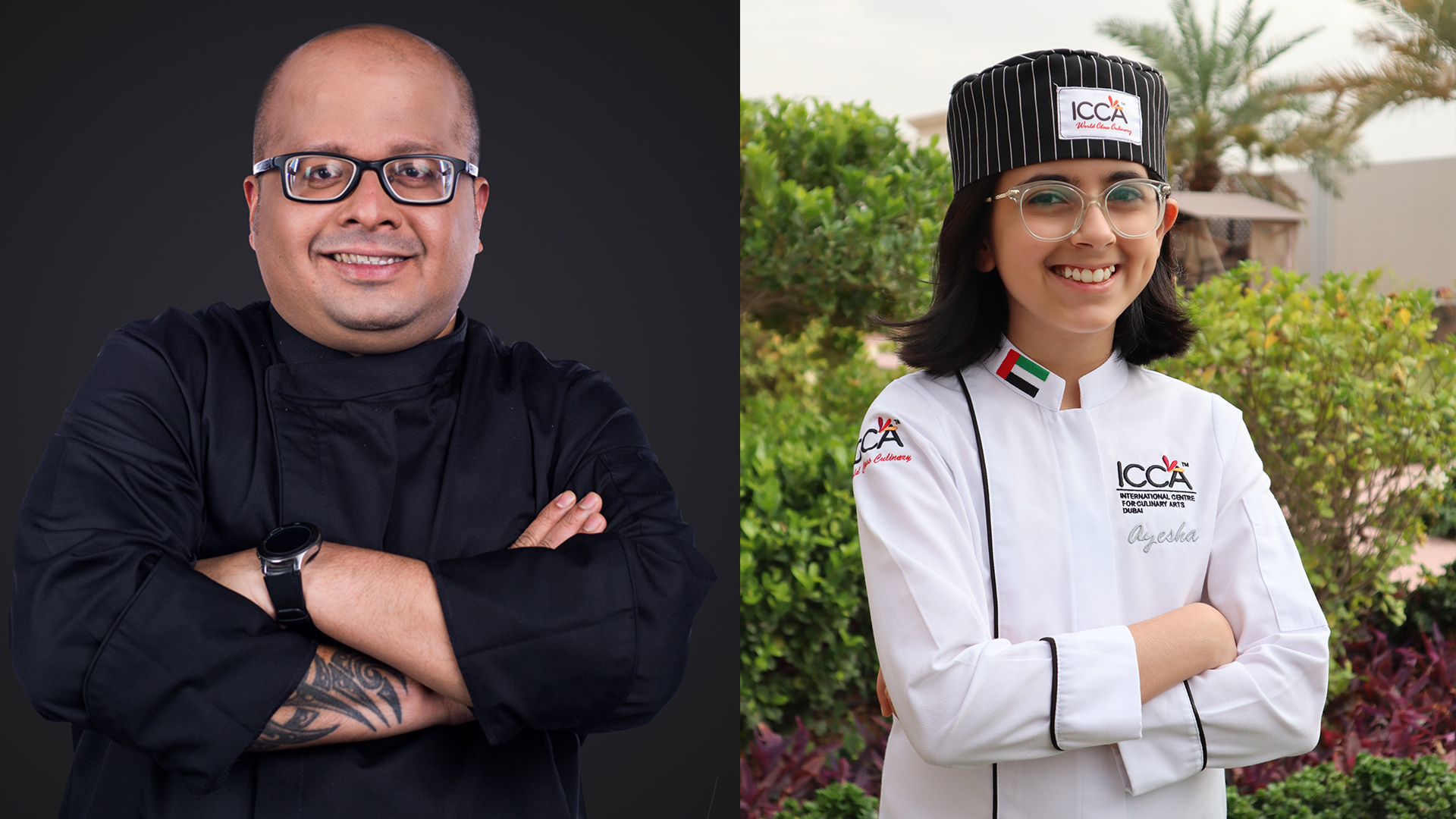 Chef Aysha Al Obeidli and Chef Sandeep Ali 