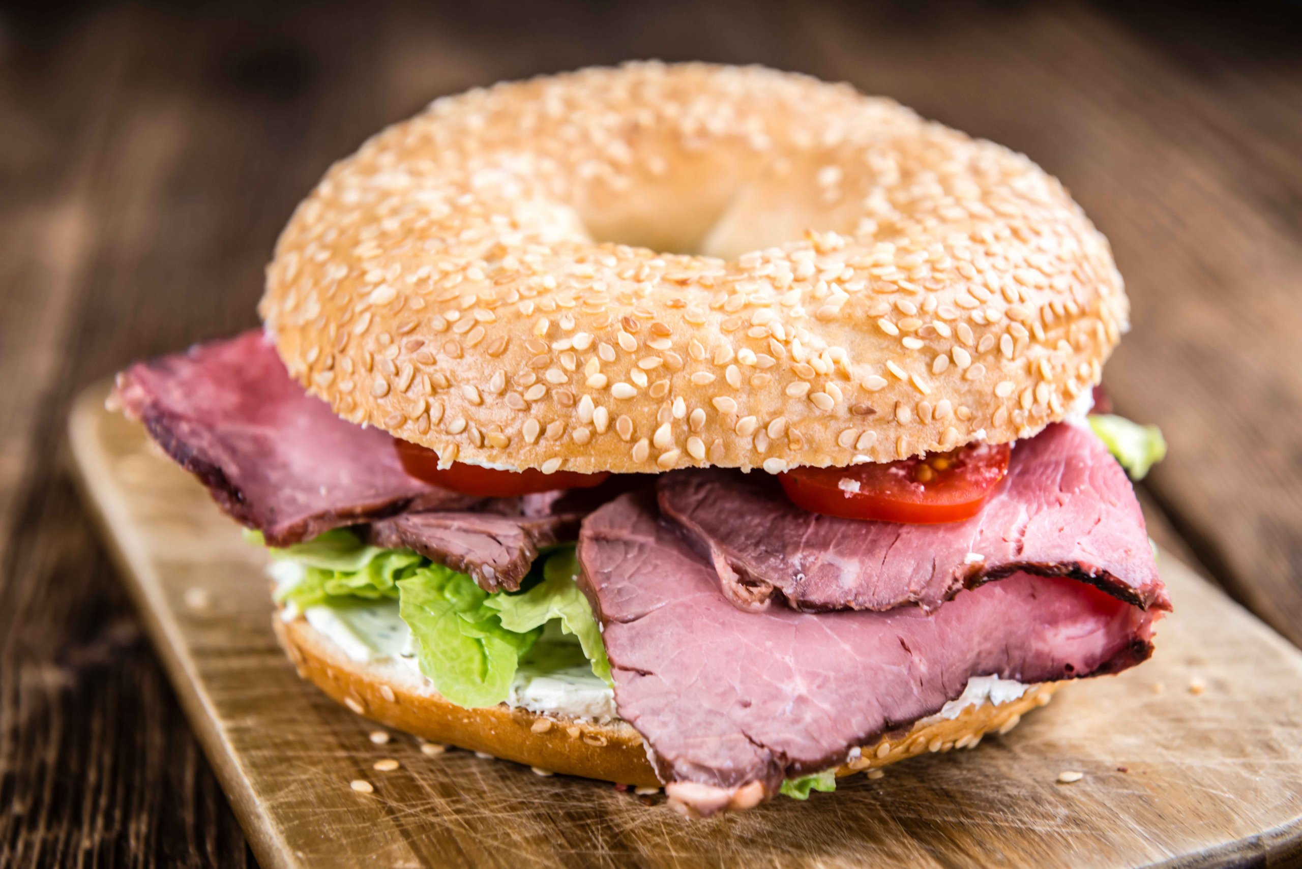 Mini Salt Beef Bagels