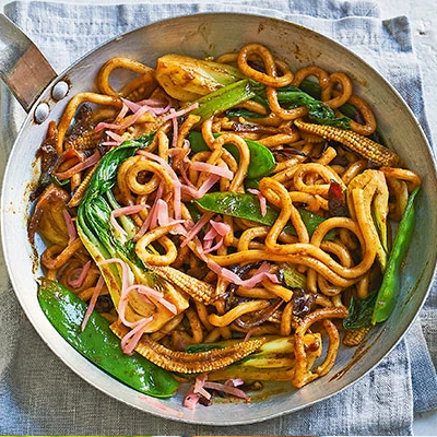 Veggie yaki udon